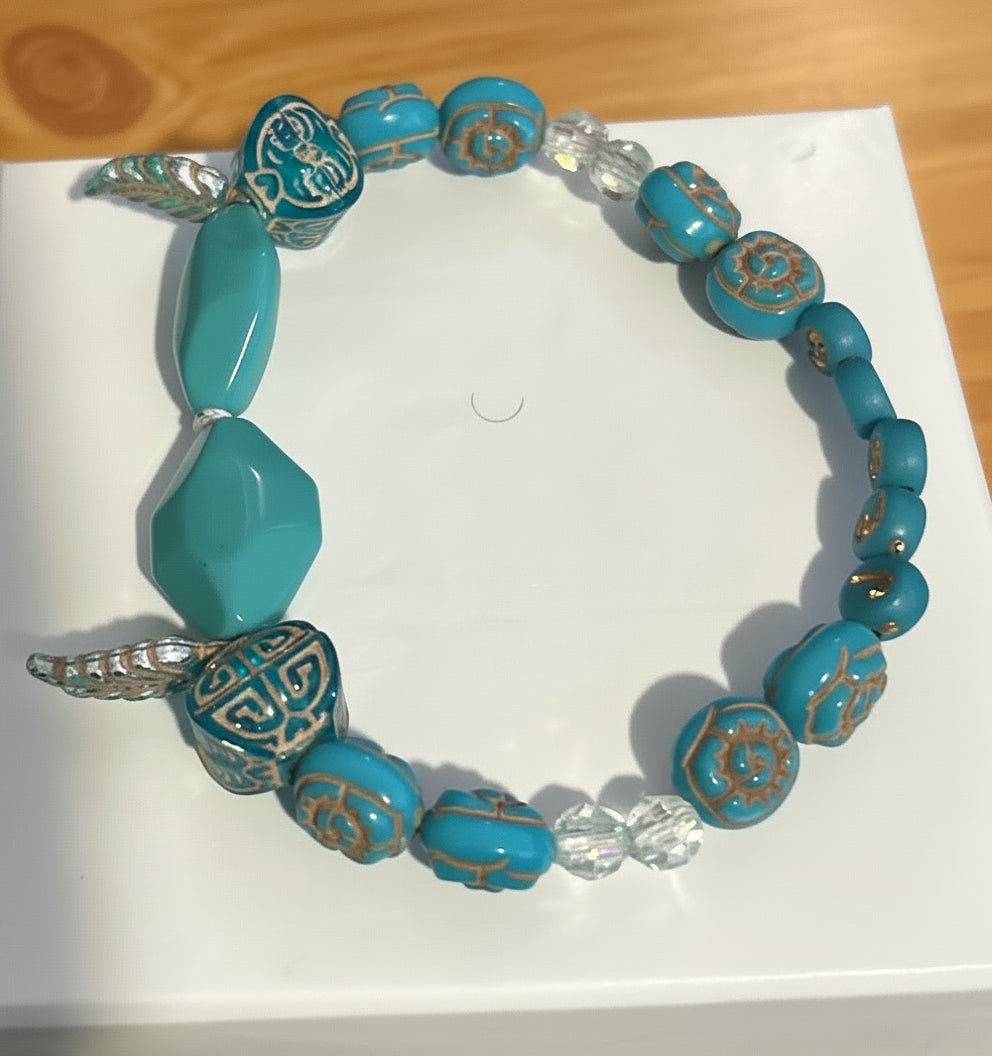 Turquoise Bead Bracelet