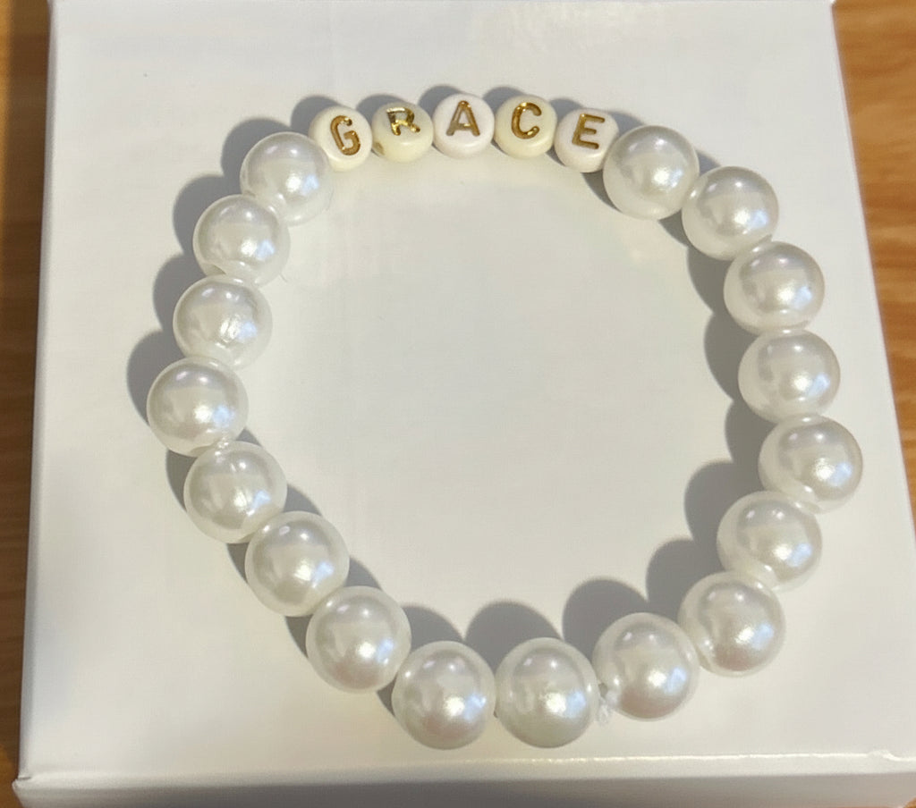 Pearl Named Bracelet