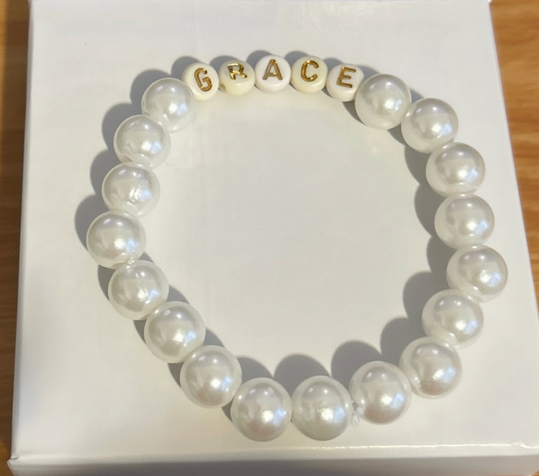 Pearl Named Bracelet